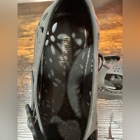 NWOT MELISSA Kick Off Lace Cut Work EVA Flower Mary Jane Platform Jelly Cut Out - Picture 8 of 9